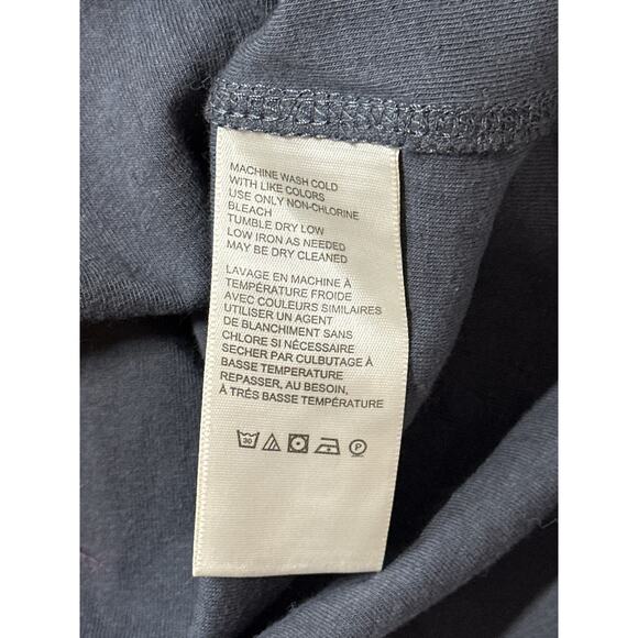 Free People Brunch Date Top Henley Metal Stiletto L Gray Boho Lace Cottagecore - Picture 13 of 14